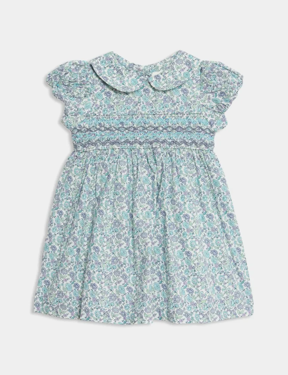 Pure Cotton Floral Dress (0-3 Yrs)