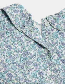 Pure Cotton Floral Dress (0-3 Yrs)