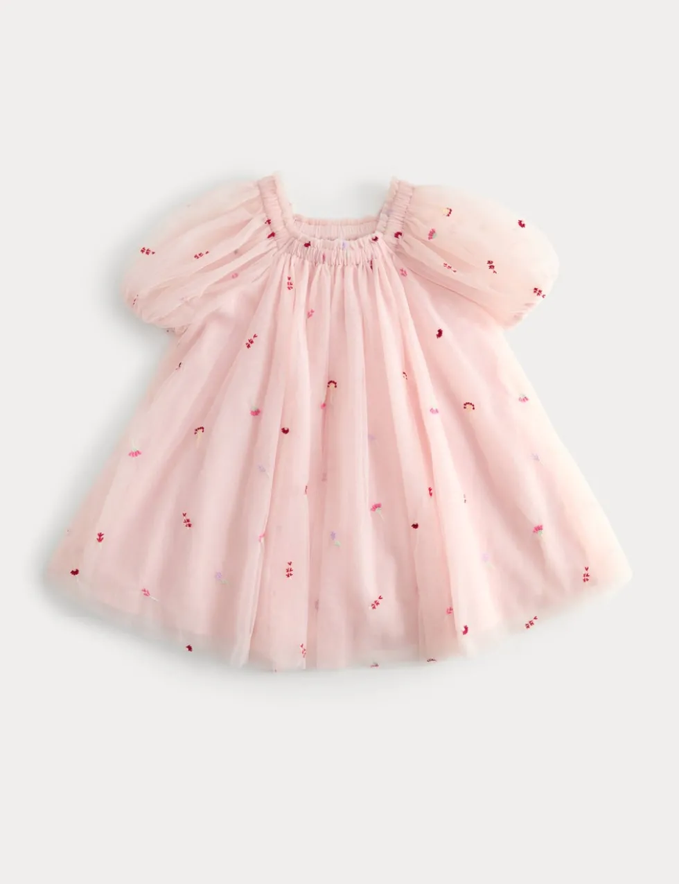 Pure Cotton Floral Embroidered Dress (2-16 Yrs)