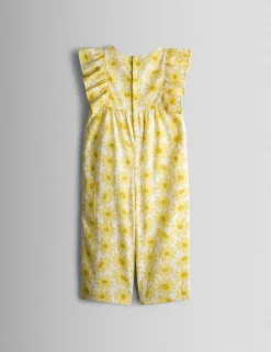 Pure Cotton Floral Frill Jumpsuit (6 Mths-9 Yrs)