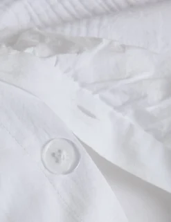 Pure Cotton Floral Jacquard Ruffle Bedding Set