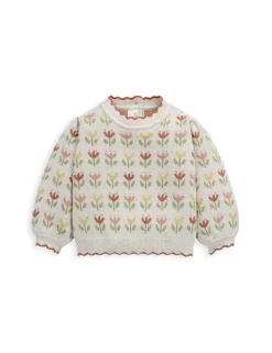 Pure Cotton Floral Jumper (0 Mths-3 Yrs)