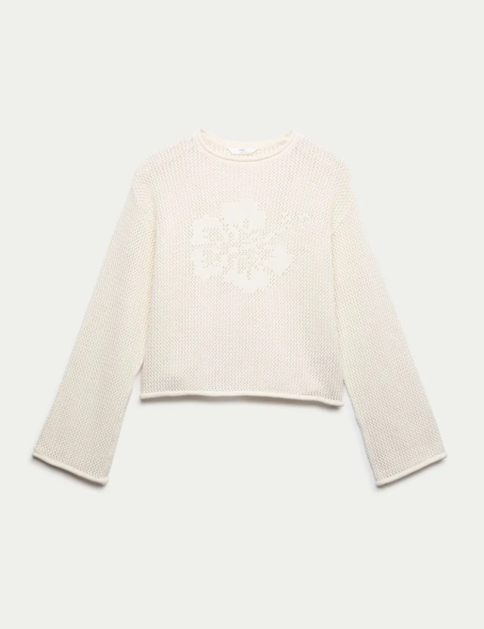 Pure Cotton Floral Jumper (6-16 Yrs)
