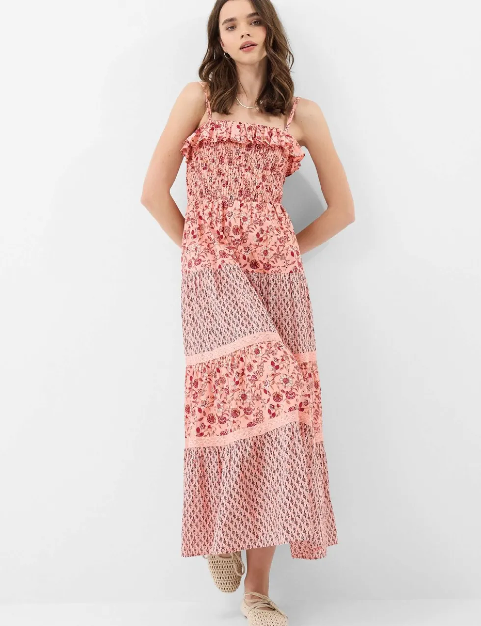 Pure Cotton Floral Maxi Beach Dress