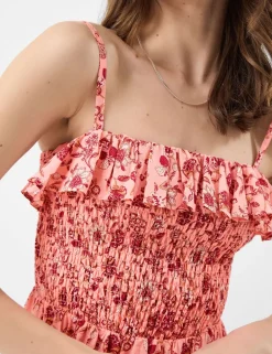 Pure Cotton Floral Maxi Beach Dress