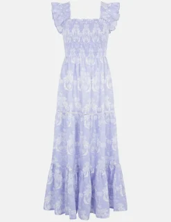 Pure Cotton Floral Maxi Beach Dress