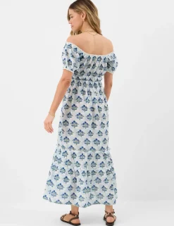 Pure Cotton Floral Midaxi Beach Dress