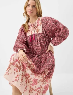 Pure Cotton Floral Midi Kaftan