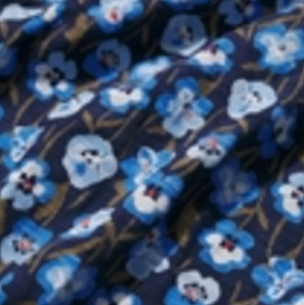 Pure Cotton Floral Midi Skater Dress