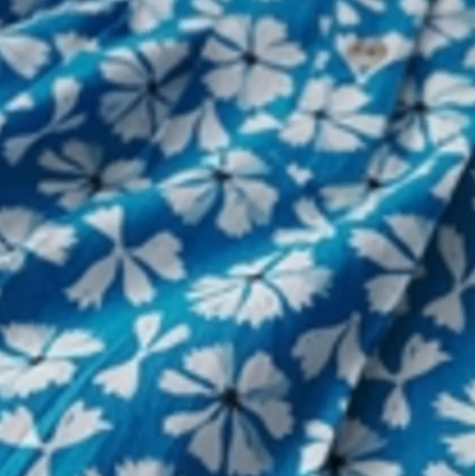 Pure Cotton Floral Midi Shirt Dress