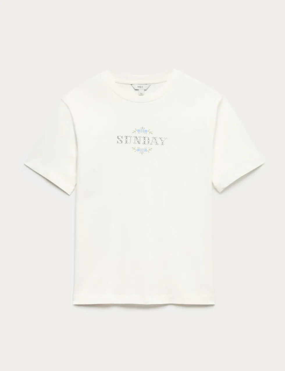 Pure Cotton Floral Oversized Graphic T-Shirt