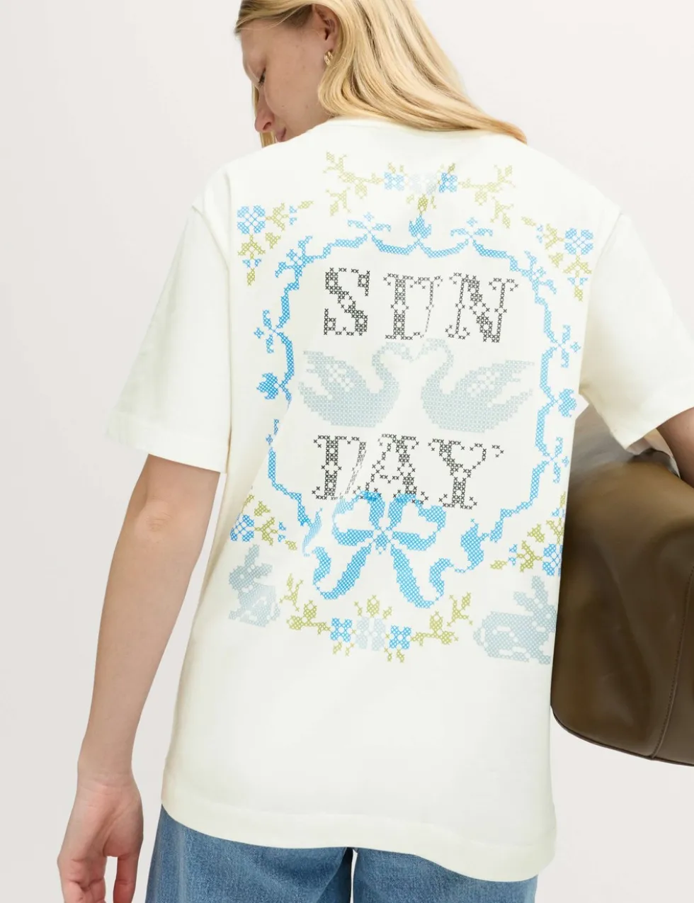Pure Cotton Floral Oversized Graphic T-Shirt