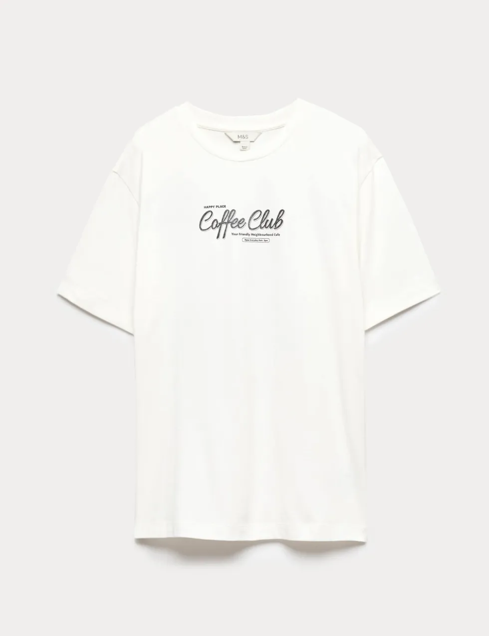 Pure Cotton Floral Oversized Graphic T-Shirt