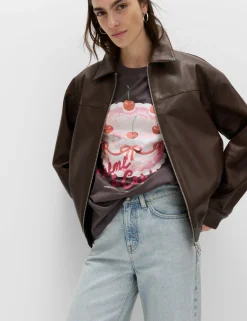 Pure Cotton Floral Oversized Graphic T-Shirt