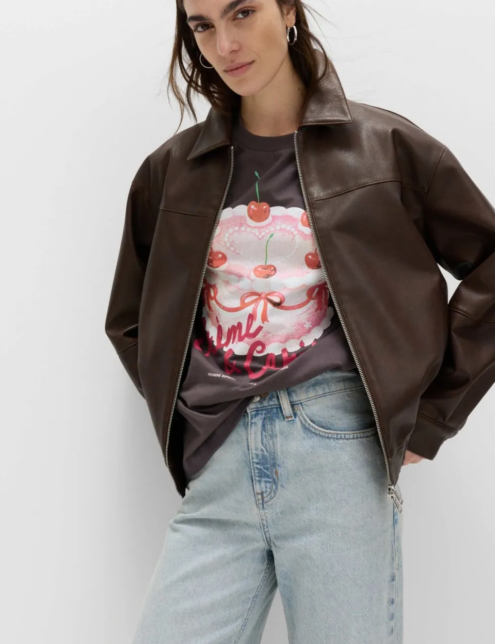 Pure Cotton Floral Oversized Graphic T-Shirt