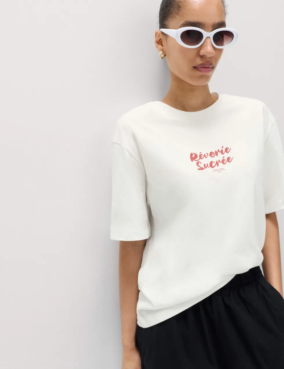 Pure Cotton Floral Oversized Graphic T-Shirt