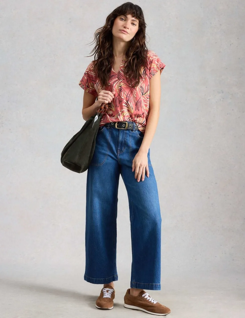 Pure Cotton Floral Print T-Shirt