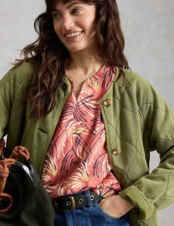 Pure Cotton Floral Print T-Shirt