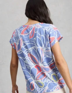 Pure Cotton Floral Print T-Shirt