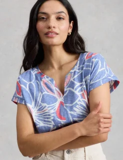 Pure Cotton Floral Print T-Shirt