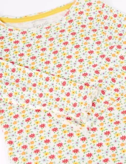 Pure Cotton Floral Pyjamas (1-12 Yrs)