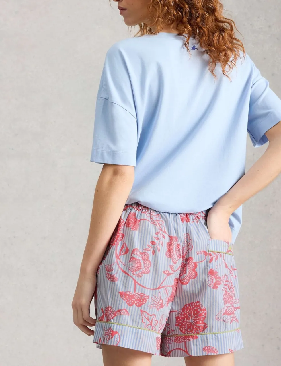 Pure Cotton Floral Pyjama Shorts