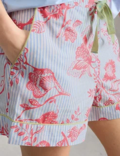 Pure Cotton Floral Pyjama Shorts