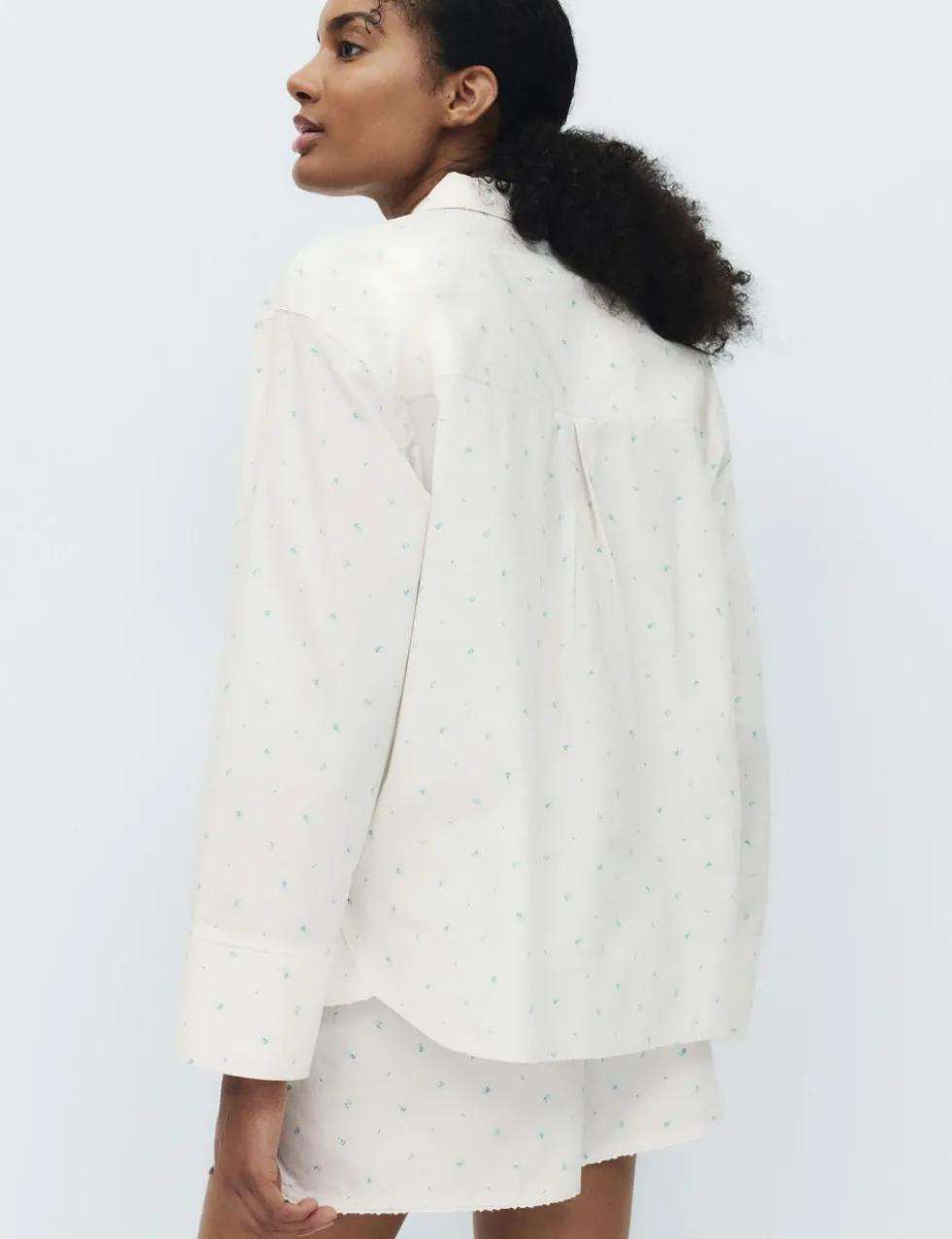 Pure Cotton Floral Revere Pyjama Top