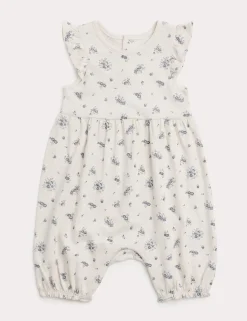 Pure Cotton Floral Romper (0-3 Yrs)