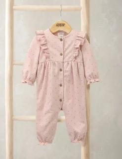 Pure Cotton Floral Romper (0-12 Mths)