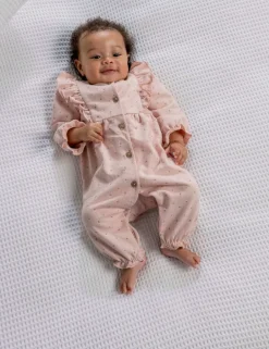 Pure Cotton Floral Romper (0-12 Mths)