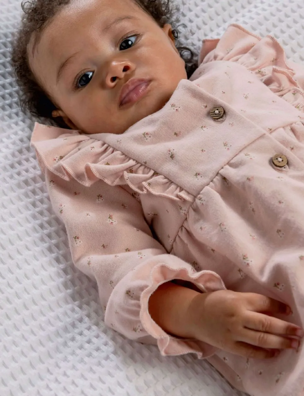 Pure Cotton Floral Romper (0-12 Mths)