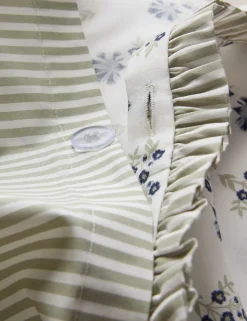 Pure Cotton Floral Ruffle Bedding Set