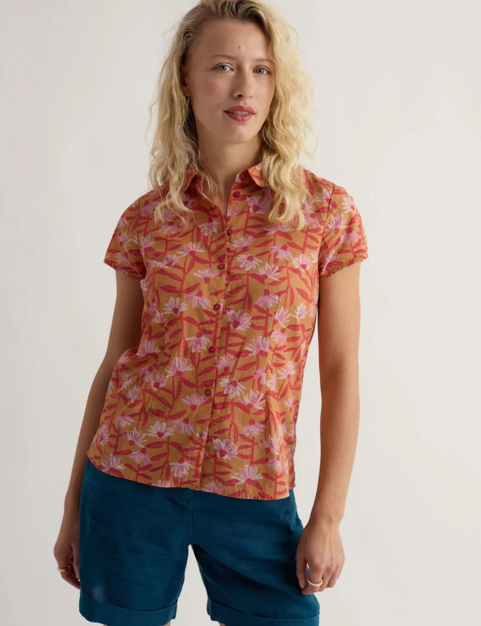 Pure Cotton Floral Shirt