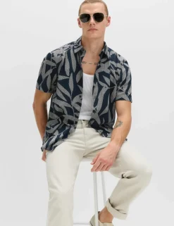 Pure Cotton Floral Short Sleeve Shirt
