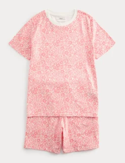 Pure Cotton Floral Short Pyjamas (1-16 Yrs)