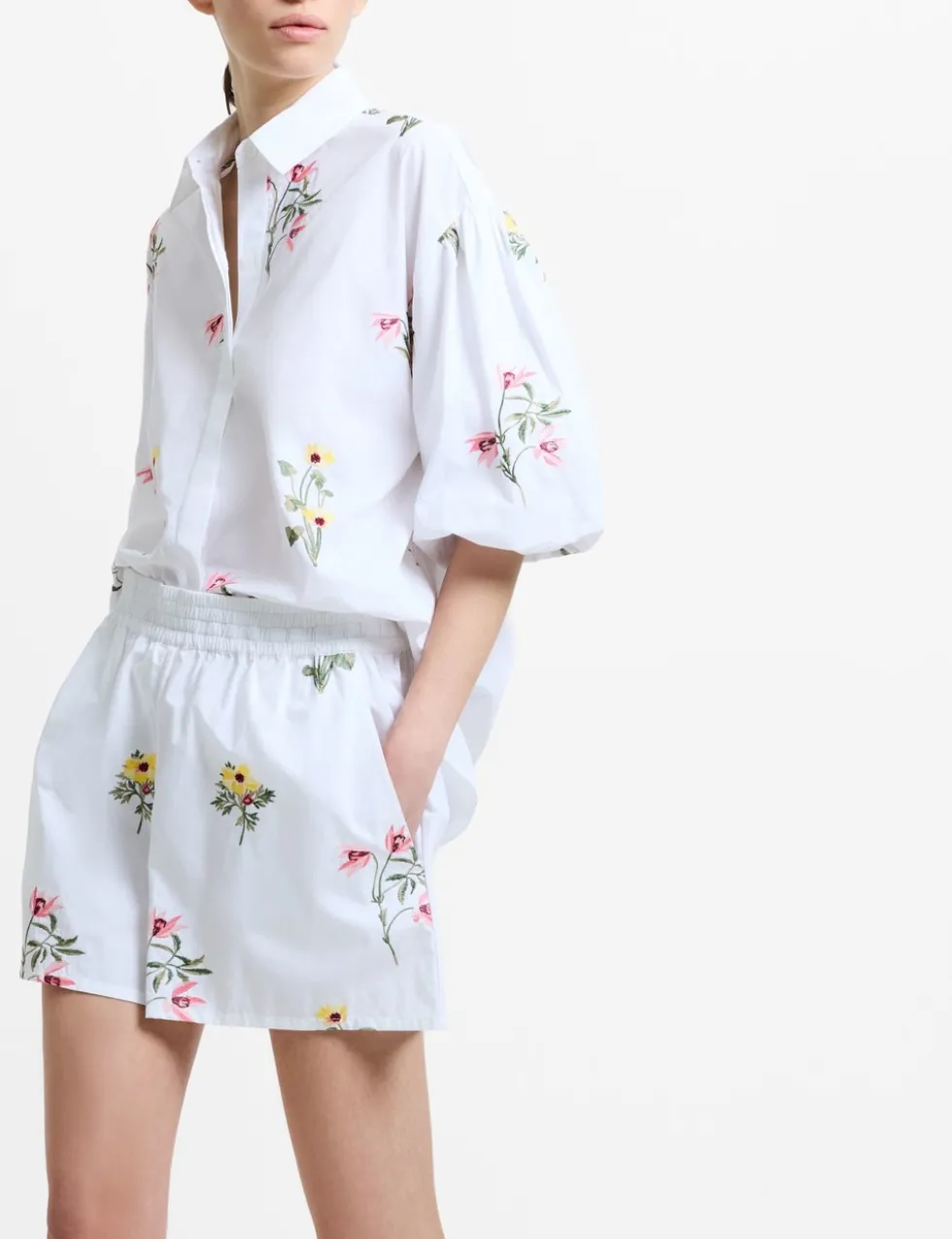 Pure Cotton Floral Shorts