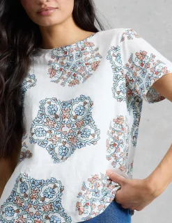 Pure Cotton Floral T-Shirt