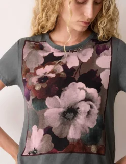 Pure Cotton Floral T-Shirt