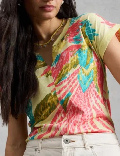 Pure Cotton Floral T-Shirt