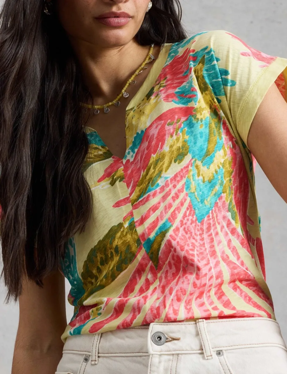 Pure Cotton Floral T-Shirt