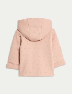 Pure Cotton Floral Wadded Jacket (0-12 Mths)