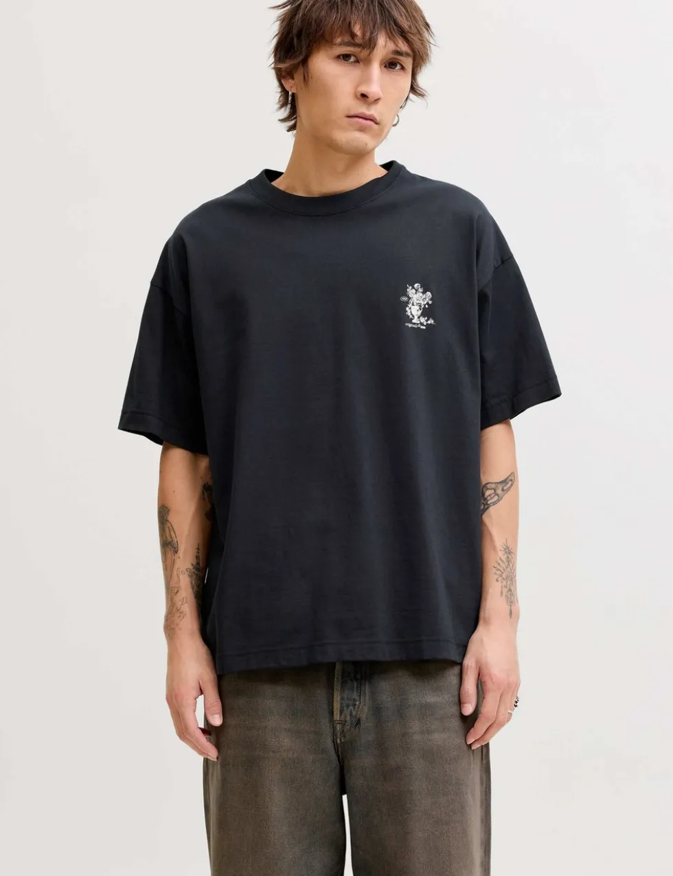 Pure Cotton Flower Graphic T-Shirt
