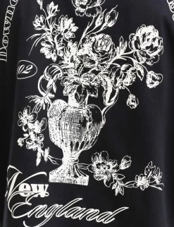 Pure Cotton Flower Graphic T-Shirt