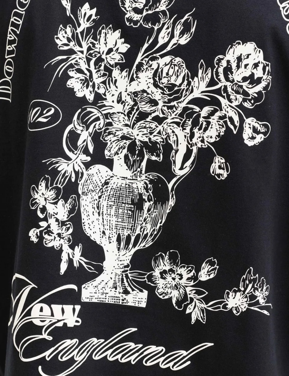 Pure Cotton Flower Graphic T-Shirt
