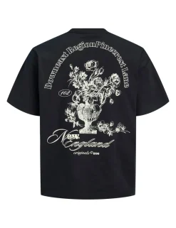 Pure Cotton Flower Graphic T-Shirt