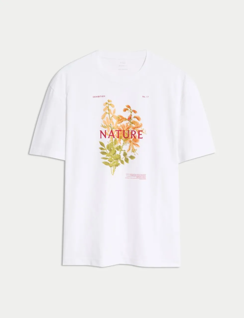Pure Cotton Flower Graphic T-Shirt