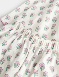 Pure Cotton Flower Print Pyjamas (1-8 Yrs)