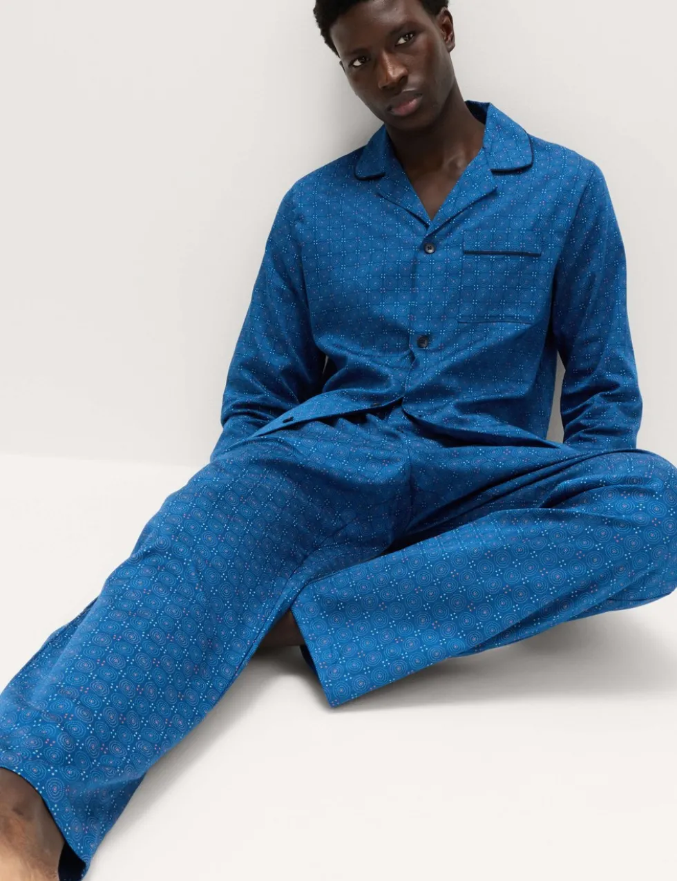 Pure Cotton Foulard Print Pyjama Set