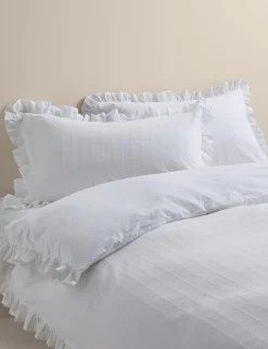 Pure Cotton French Ruffle Embroidery Bedding Set